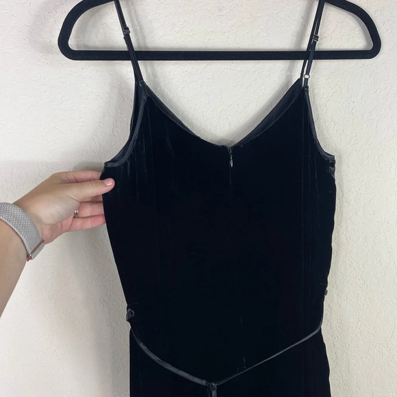 Rag & Bone Jamie Velvet Jumpsuit in Black Size 2 - Picture 13 of 13